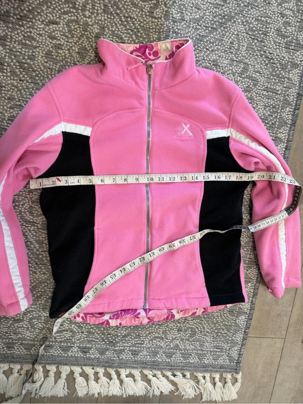 Vintage ZeroXposur Girls Pink Reversible Jacket Size XL